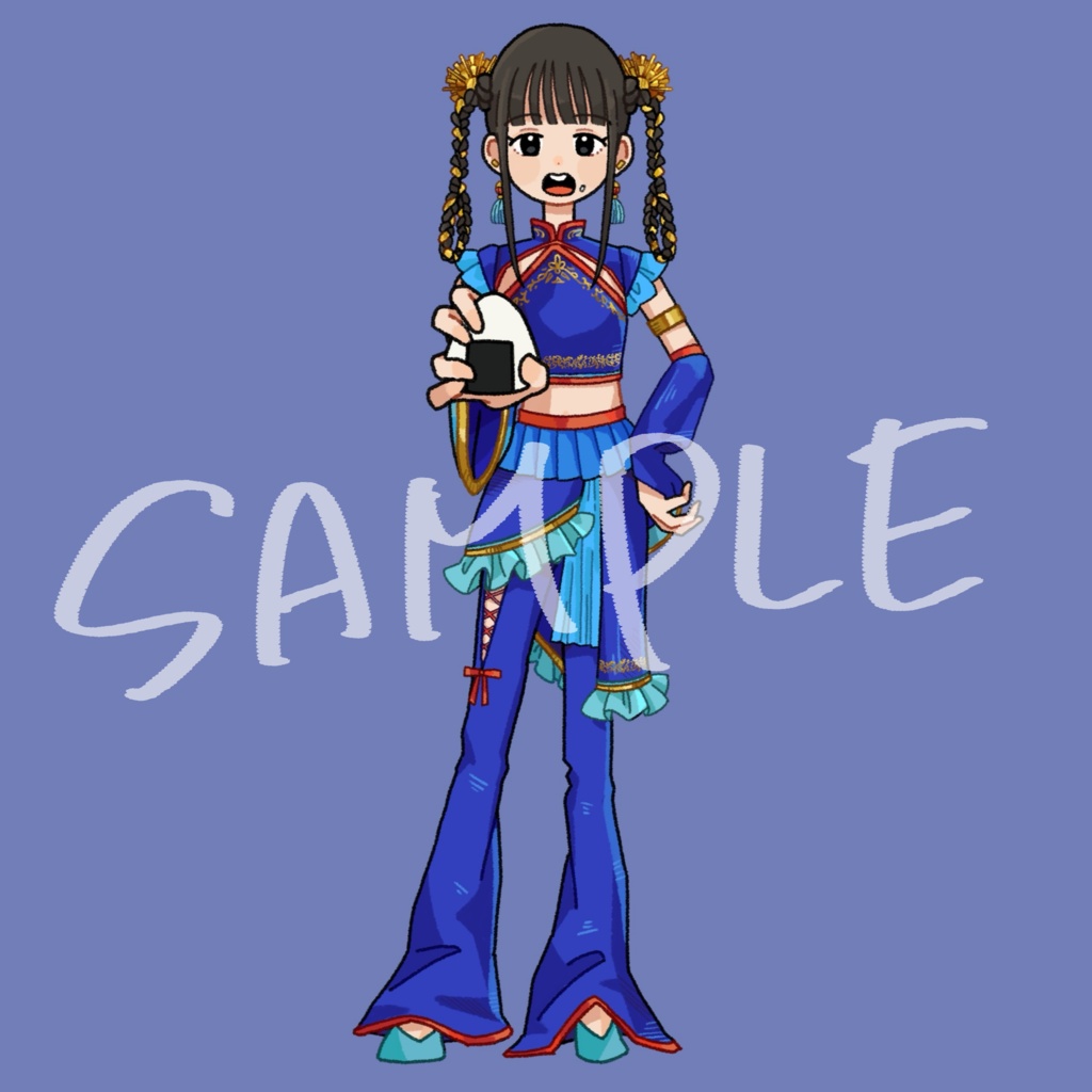 Chinese onigiri sticker