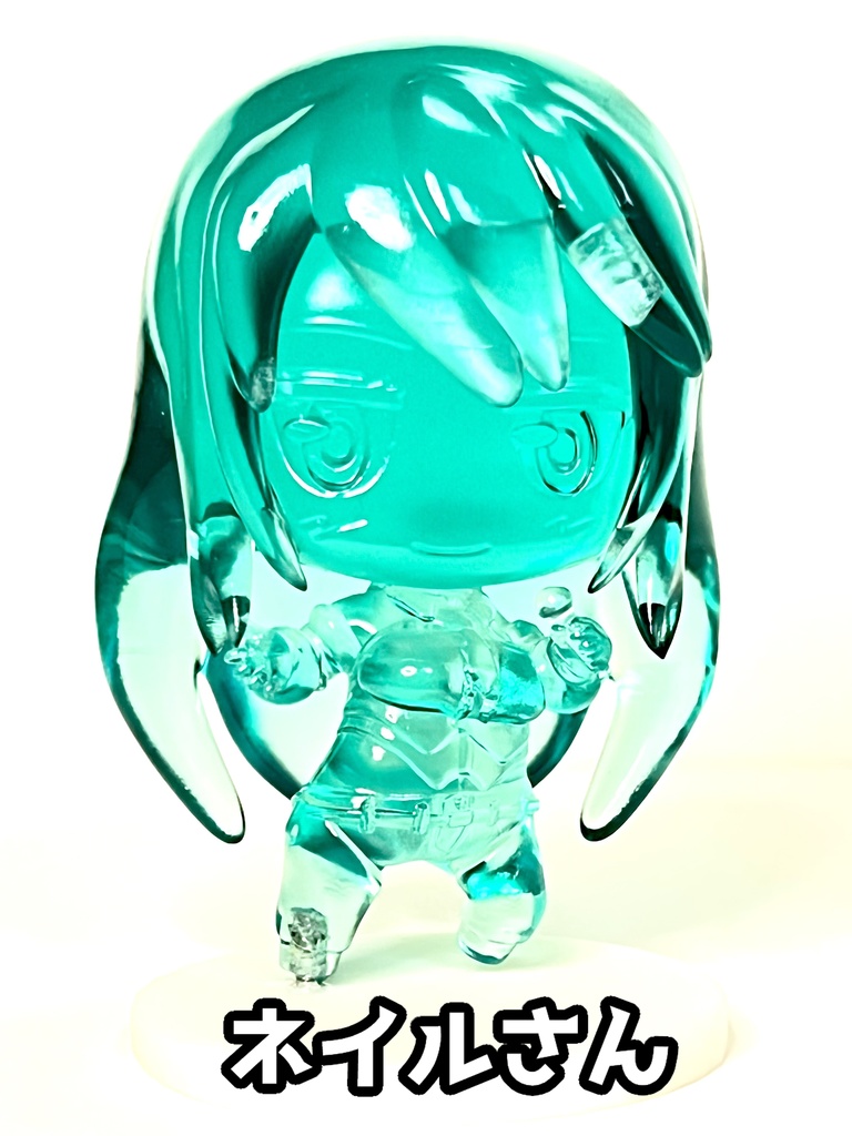 C99 クリアブルーフィギュア【銀ゴリ HATOさん ネイルさん】