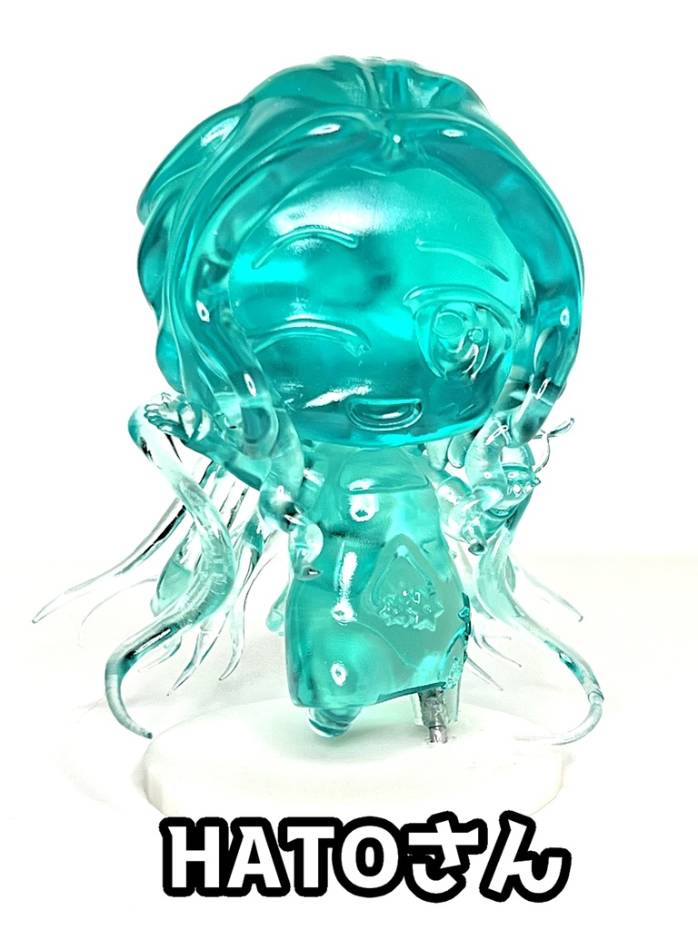 C99 クリアブルーフィギュア【銀ゴリ HATOさん ネイルさん】