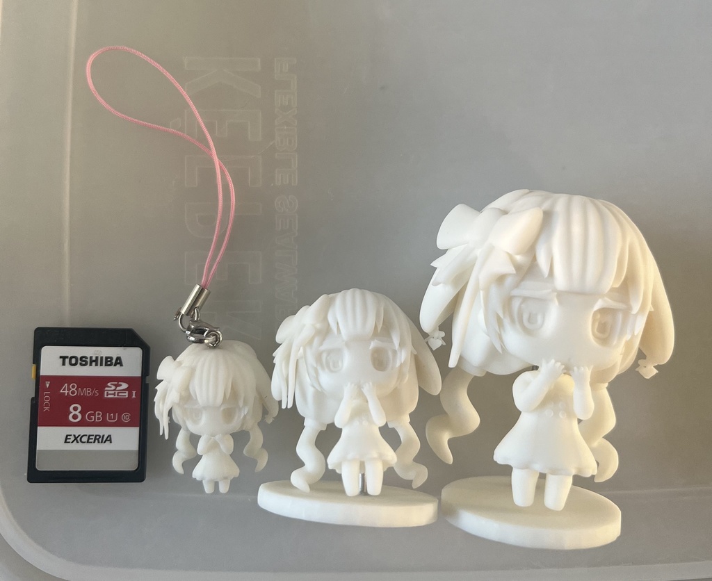 【MIKO】ちびキャラ ホワイトカラーフィギュア&ストラップ (3サイズ)
