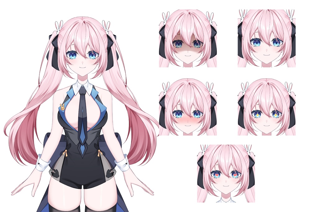 【Live2Dモデル】 #1 黒うさぎ / VtubeStudio対応