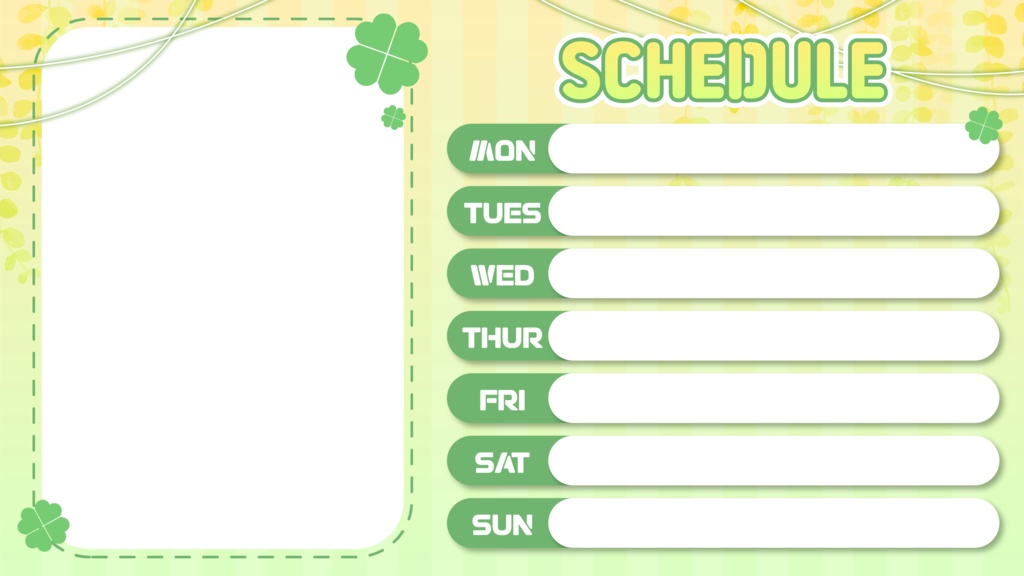 【配信用オーバーレイ/STREAM OVERLAYS】 clover