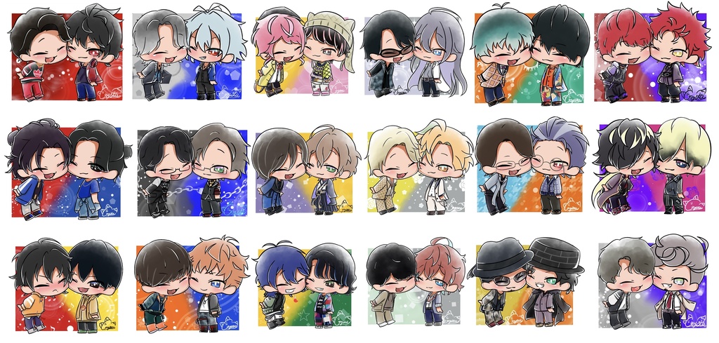 【ヒプノシスマイク】くっつきステッカー01