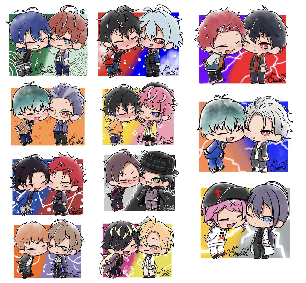 【ヒプノシスマイク】くっつきステッカー02