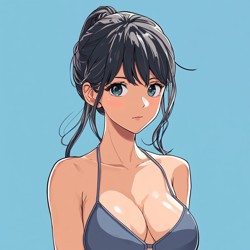 女性（背景無）