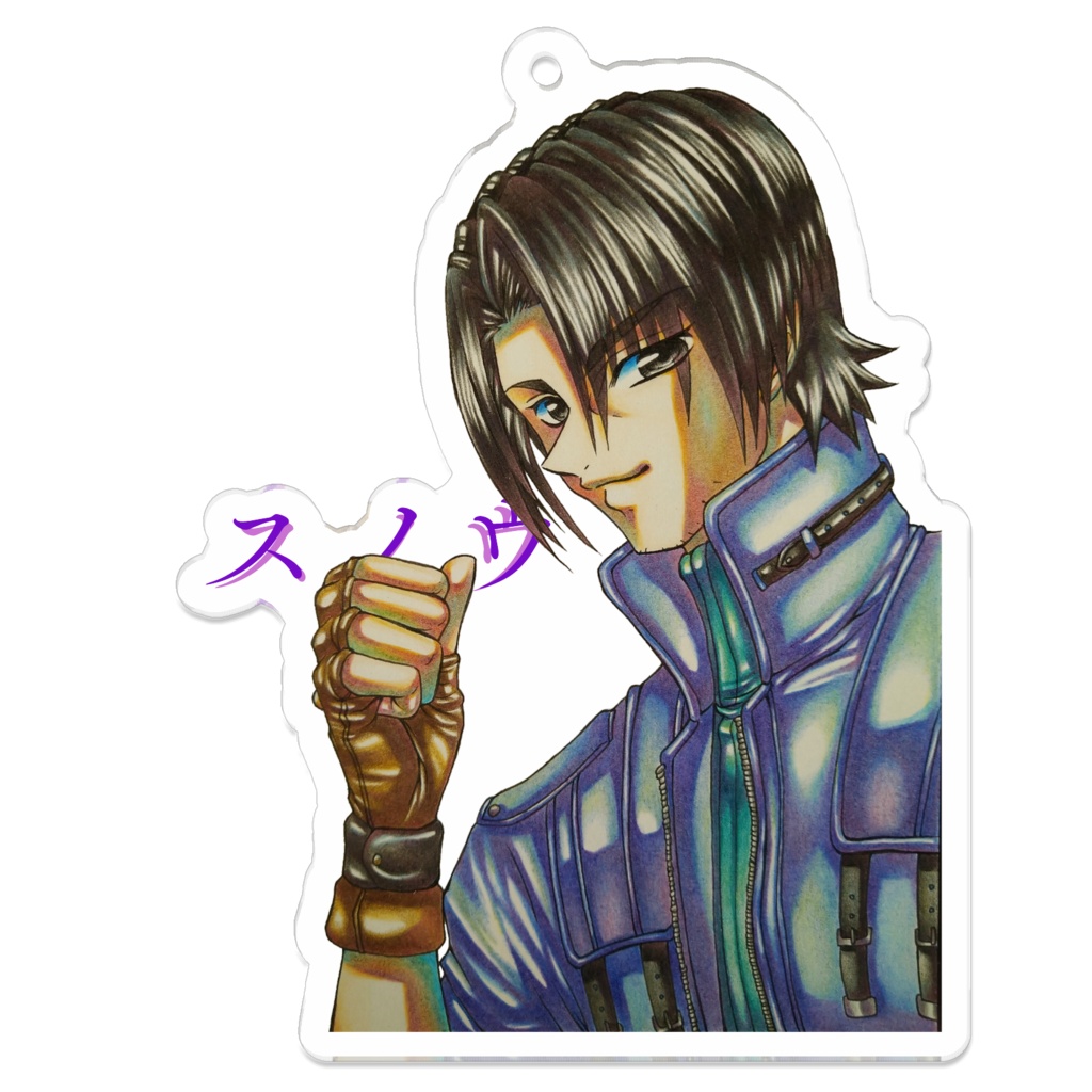 スノウ　紫夕*アクキー70×70