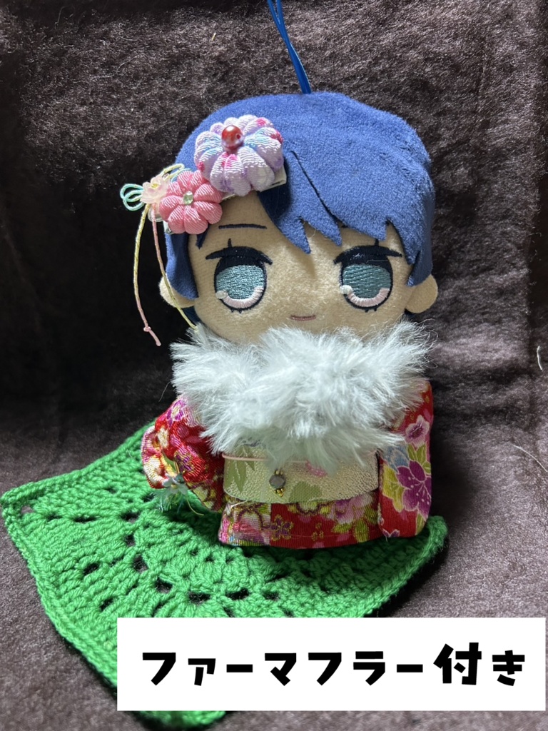 【12/15 21:00~】15cmぬい着物 赤x白黒