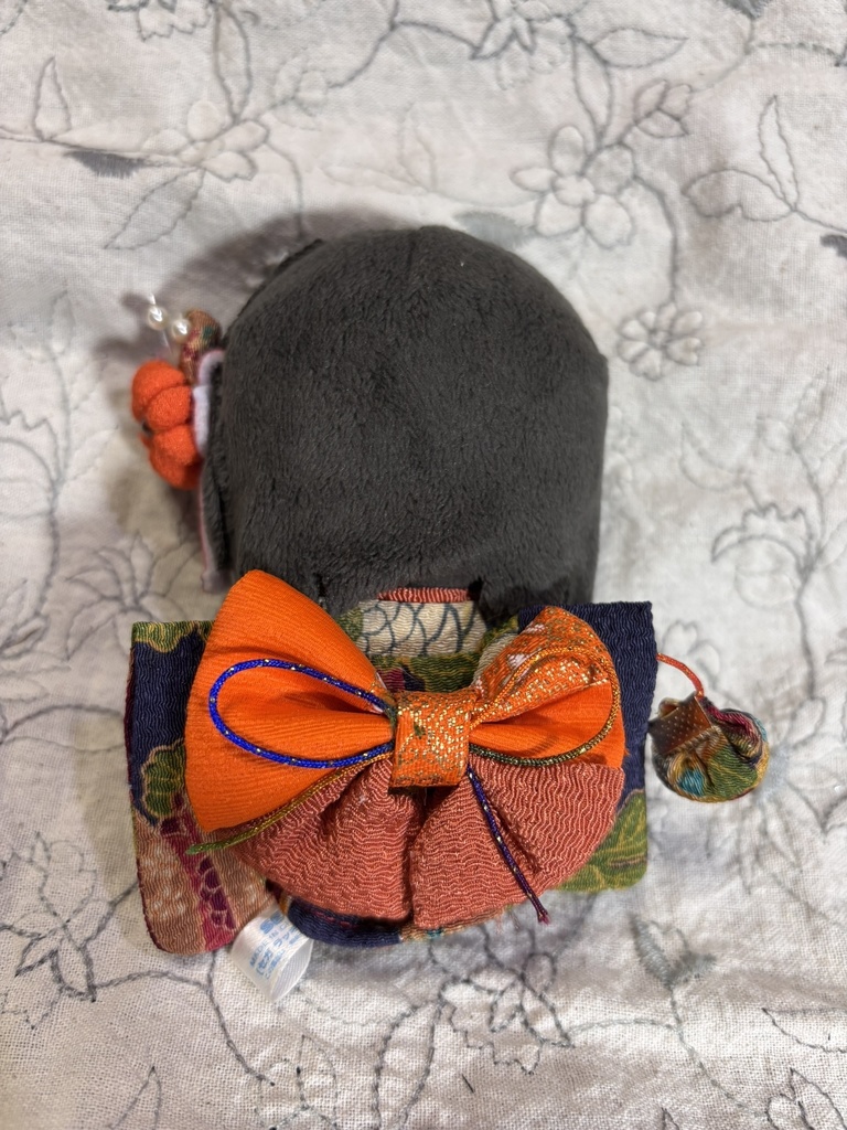 【12/16 21:00~】10cmぬい着物 紺×オレンジ