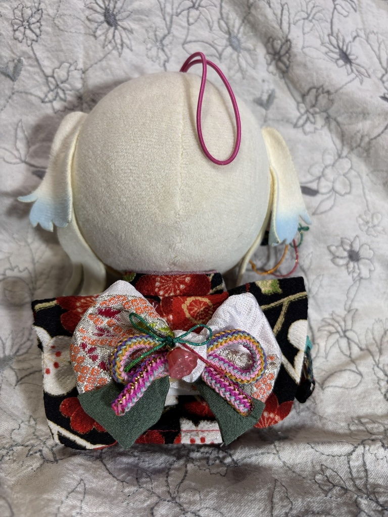 【12/15 21:00~】15cmぬい着物 黒赤x銀