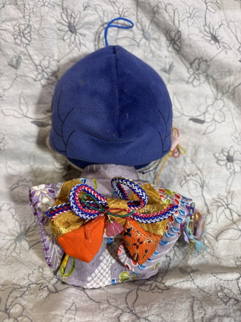 【12/15 21:00~】15cmぬい着物 薄紫x黄