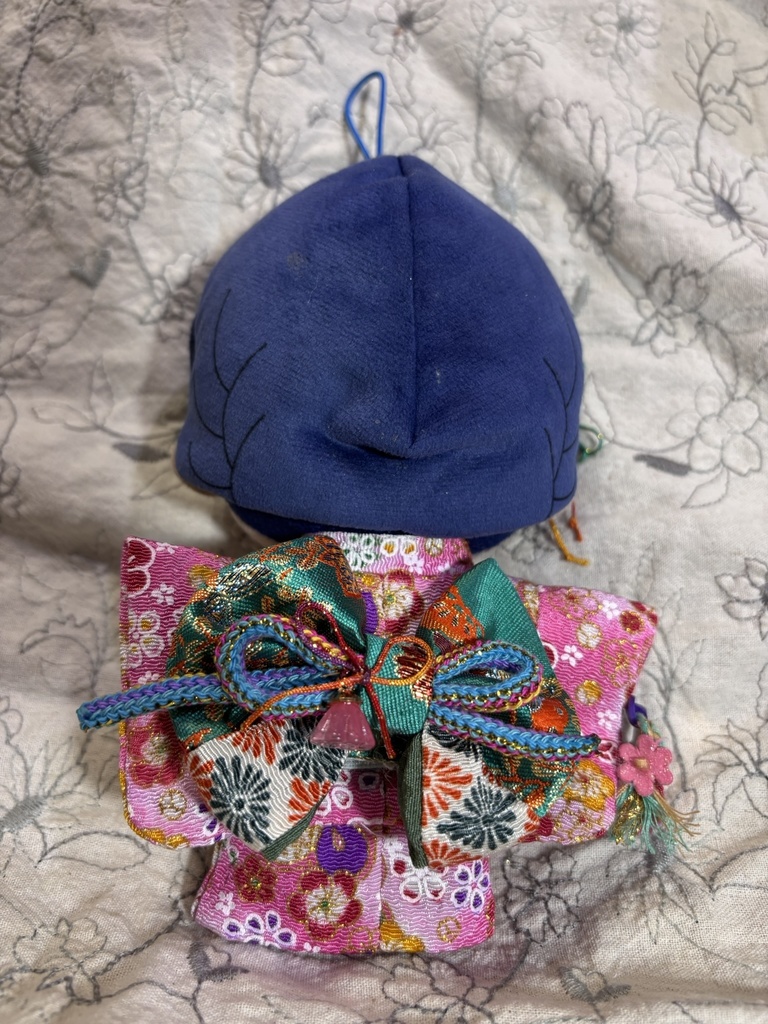 【12/15 21:00~】15cmぬい着物 ピンクx緑