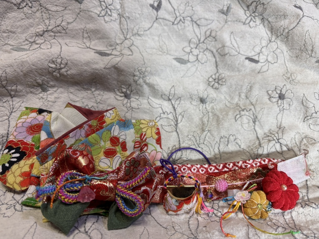 【12/15 21:00~】15cmぬい着物 白x赤