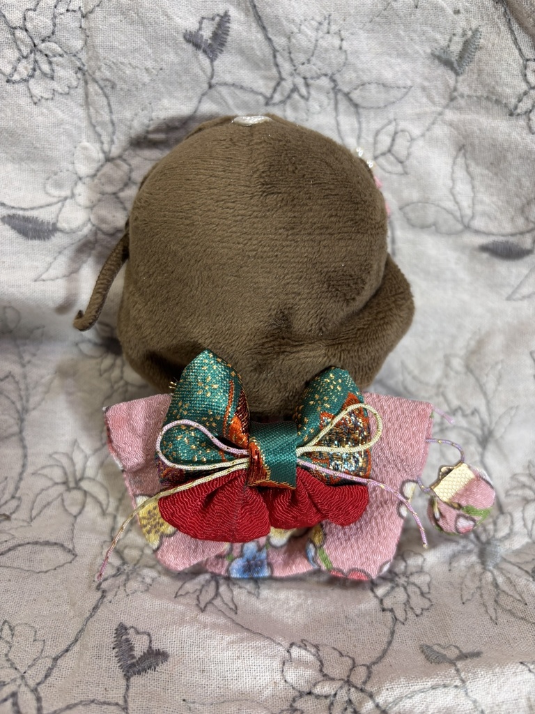 【12/16 21:00~】10cmぬい着物 ピンク×緑