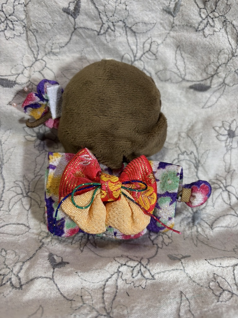 【12/16 21:00~】10cmぬい着物 紫×赤