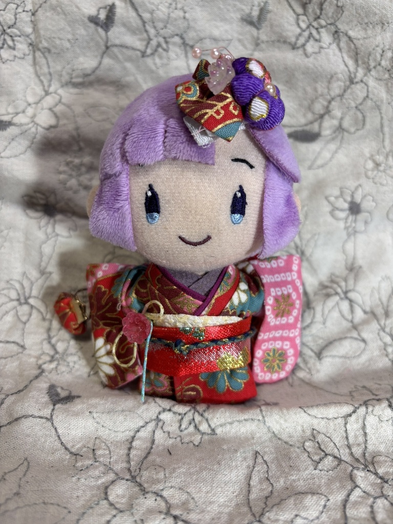 【12/16 21:00~】10cmぬい着物 赤緑×赤