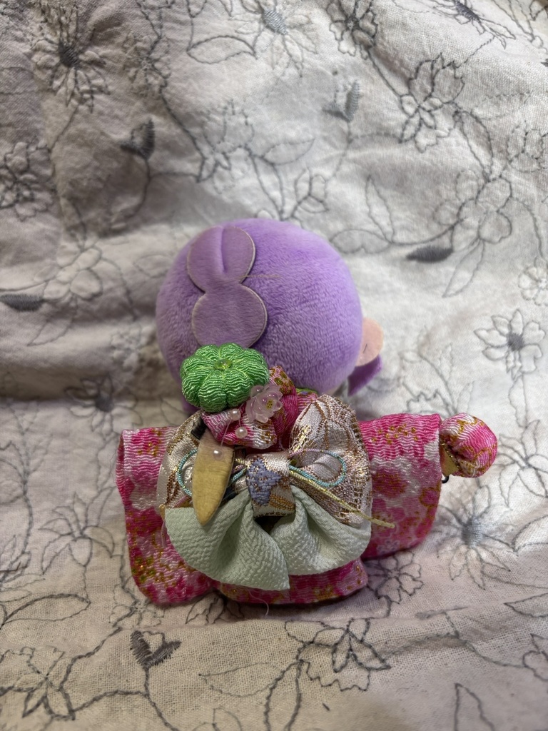 【12/16 21:00~】10cmぬい着物 ピンク×白