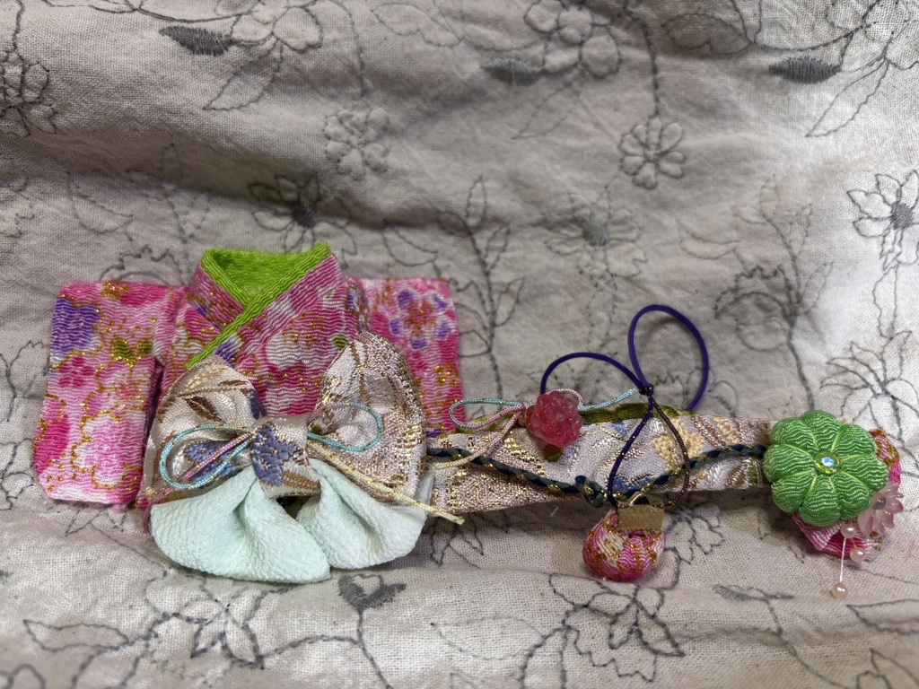 【12/16 21:00~】10cmぬい着物 ピンク×白