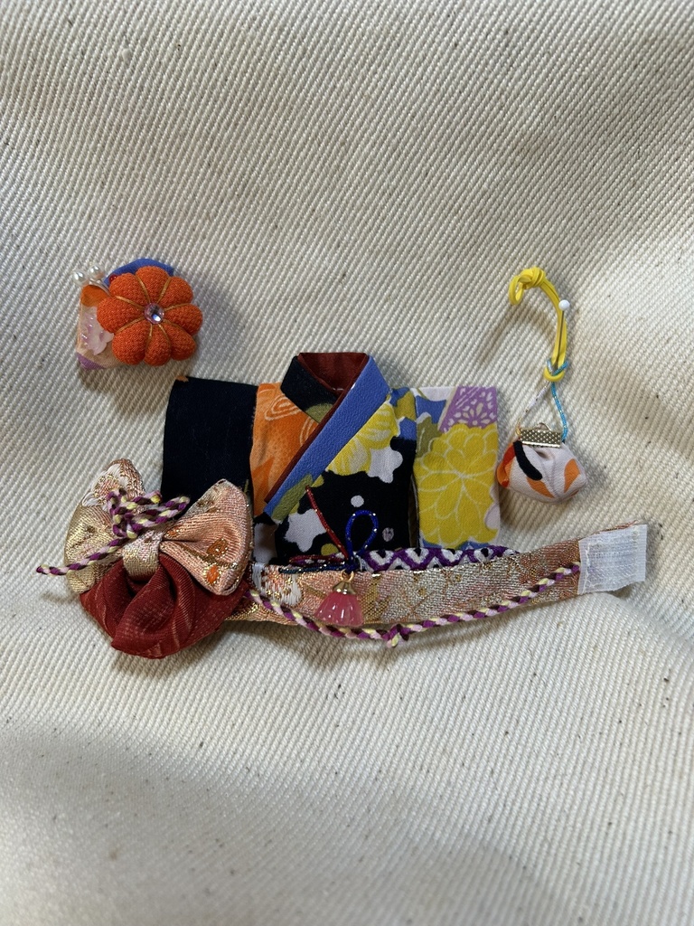 【12/24 21:00~】10cmぬい着物 青黄×金