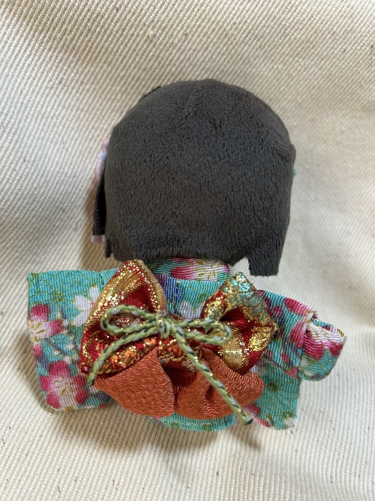 【12/24 21:00~】10cmぬい着物 緑×赤