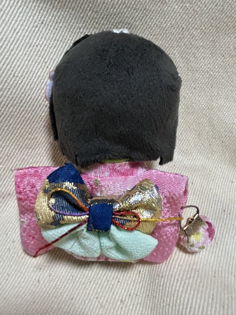 【12/24 21:00~】10cmぬい着物 ピンク×青金