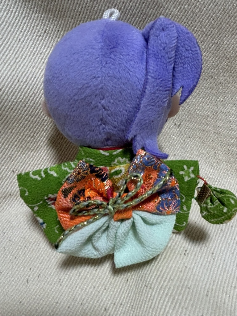 【12/24 21:00~】10cmぬい着物 緑×オレンジ