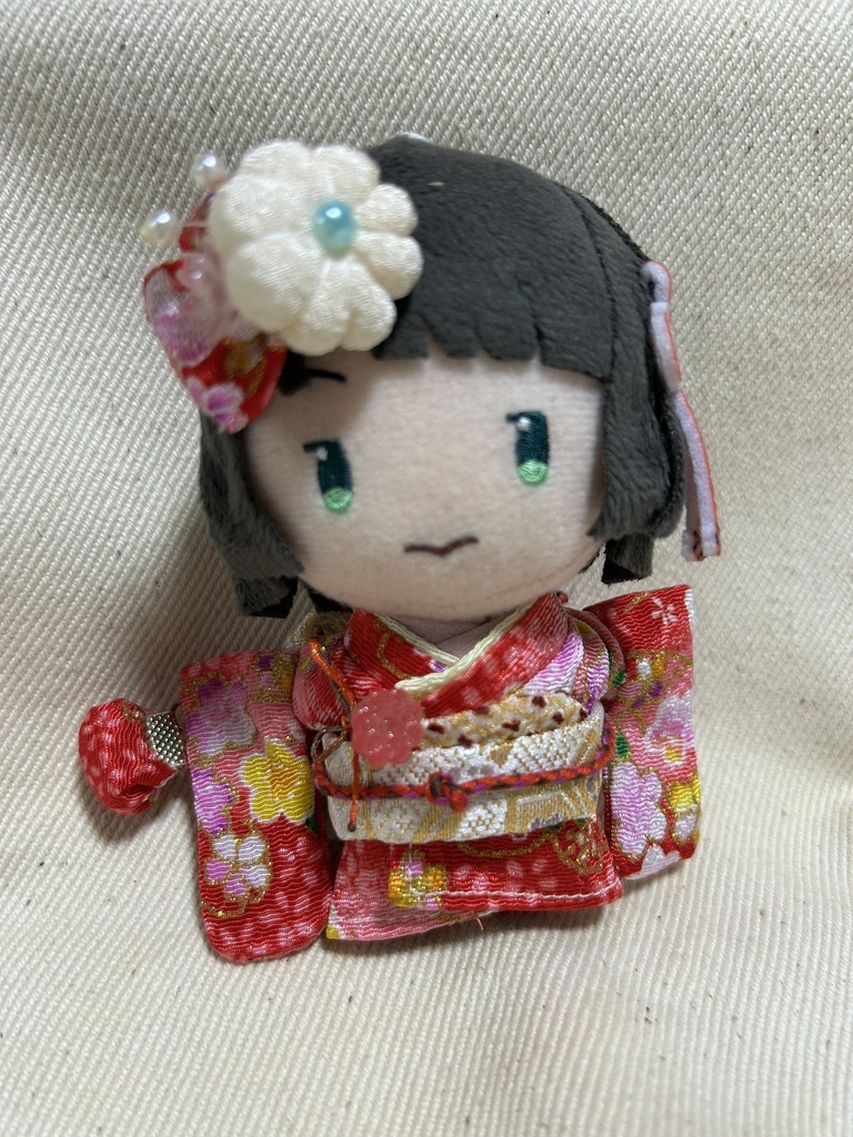 【12/24 21:00~】10cmぬい着物 赤×白