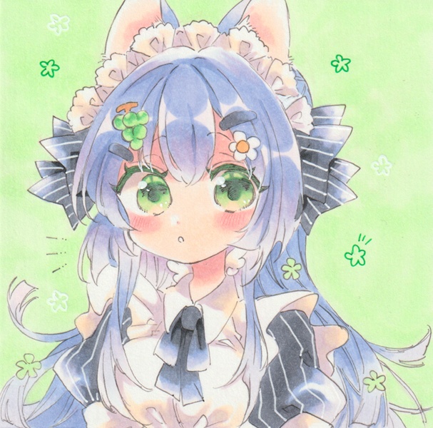 手書きイラスト 猫耳メイド Hakoposu アート 写真 Edmontonquotient Com