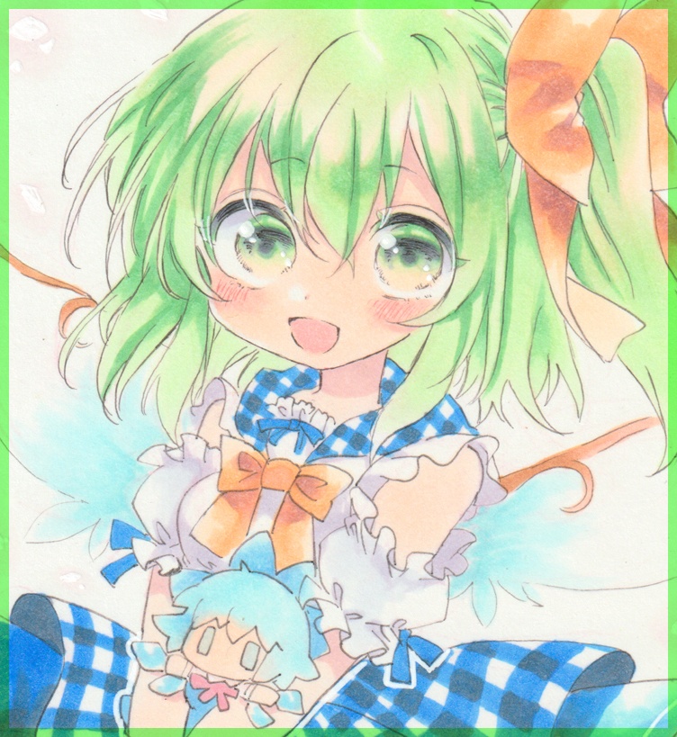 手描きイラスト*東方project*原画*マット額装*大妖精*大ちゃん