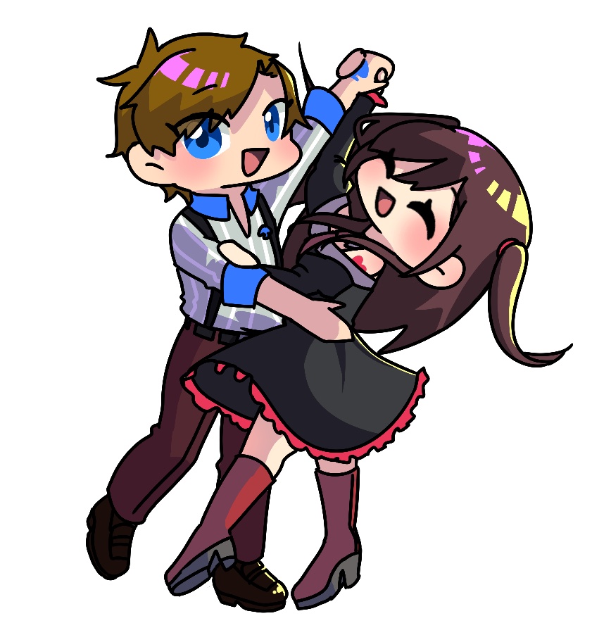 社交ダンスアクリルキーホルダー【ドゥエ/ニイ】