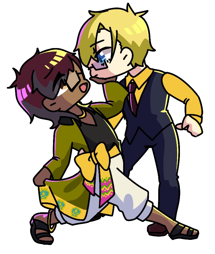 社交ダンスアクリルキーホルダー【セブン/エイト】