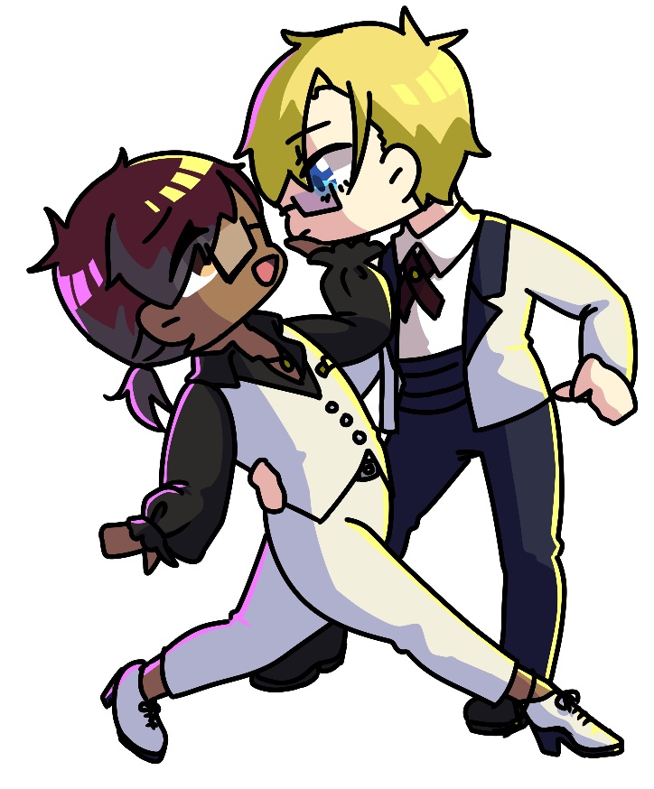 社交ダンスアクリルキーホルダー【セブン/エイト】