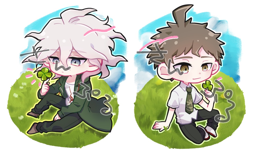 クローバー狛日アクキー