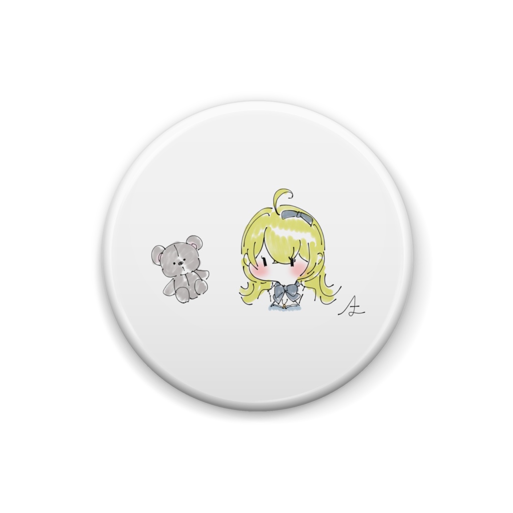 あおぎり高校💛夏希ちゃん缶バッジ