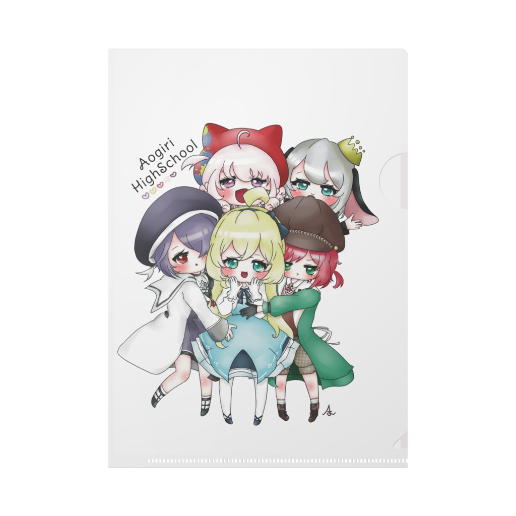 あおぎり高校クリアファイル(裏🤍真白ちゃん)