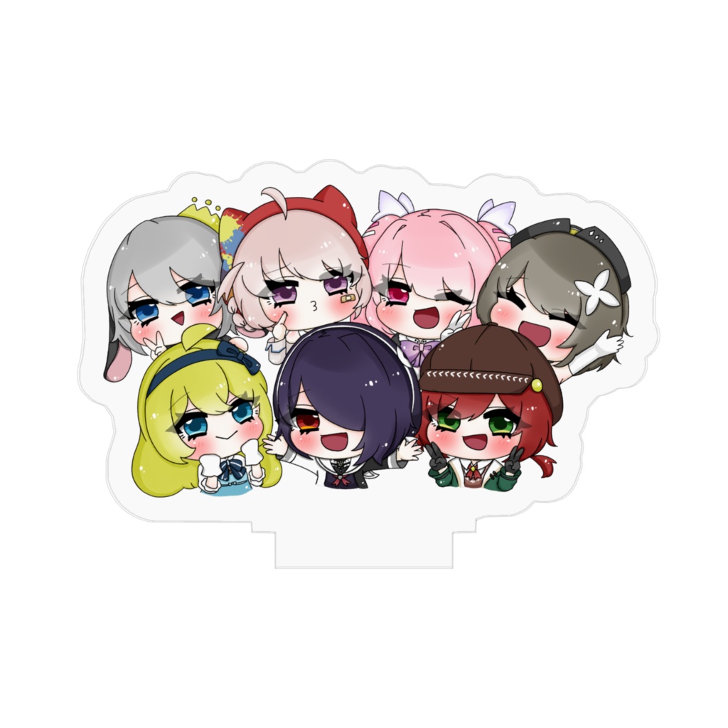 あおぎり高校集合アクリルフィギュア