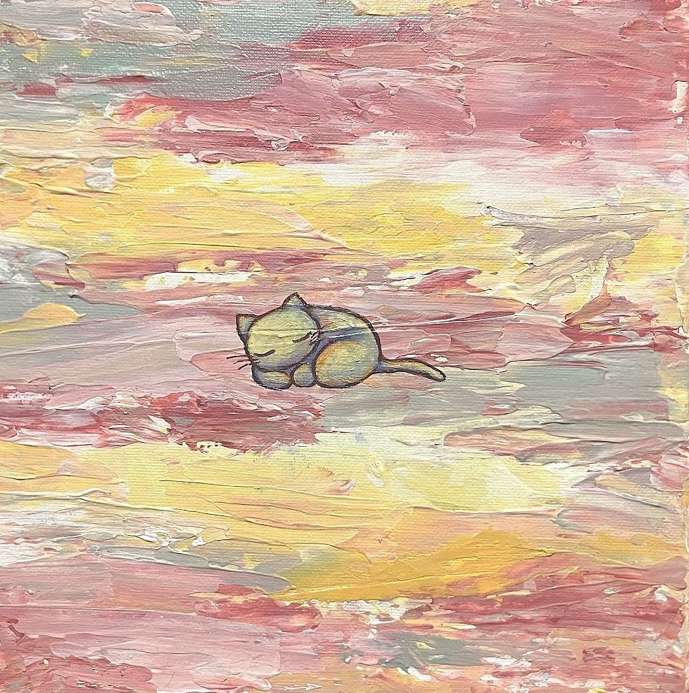 アクリル画 「  まどろみ  」