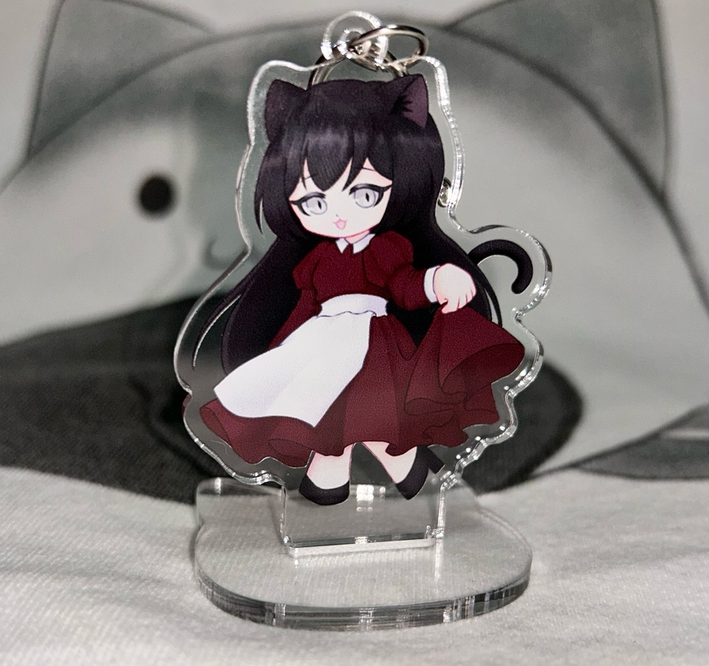 はらくろネコメイドのアクリルキースタンド
