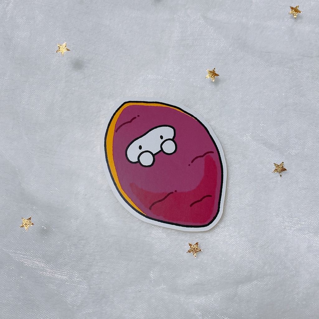 秋の味覚〜ずステッカー　おいものおくるみちゃん