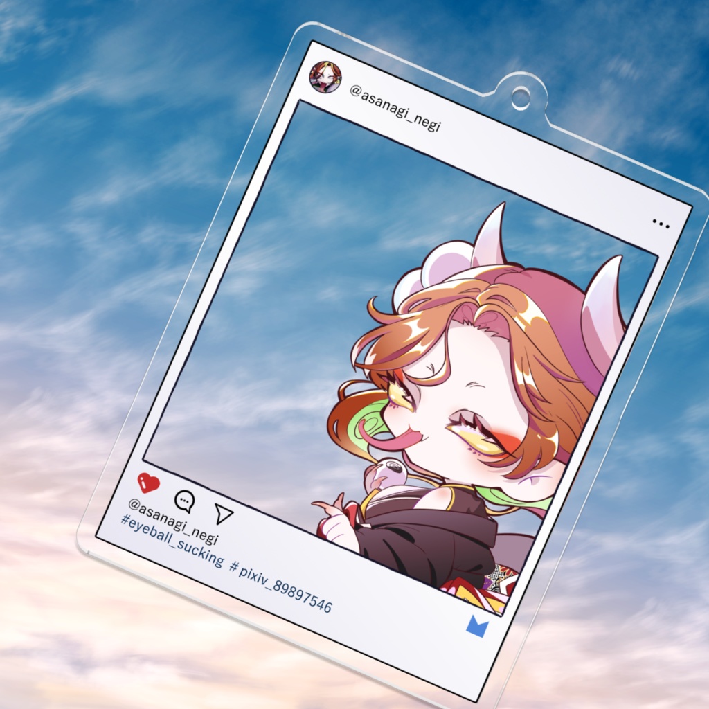 映え!SNS風アクリルキーホルダー