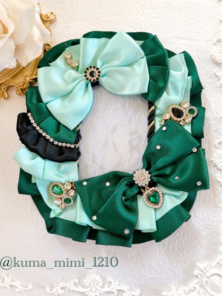 硬質ケース❤︎硬貨ケース❤︎トレカケース❤︎硬化ケース❤︎B8❤︎デコ❤︎ブロマイドケース❤︎くまのみみ。🧸グリーン❤︎【206】❤︎.*