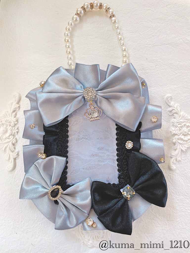 ❤︎キラキラカードケース【233】B8❤︎硬質ケース❤︎硬貨ケース❤︎トレカケース❤︎硬化ケース❤︎硬質ケースデコ❤︎硬貨ケースデコ❤︎ブロマイド❤︎トレカデコ❤︎くまのみみ