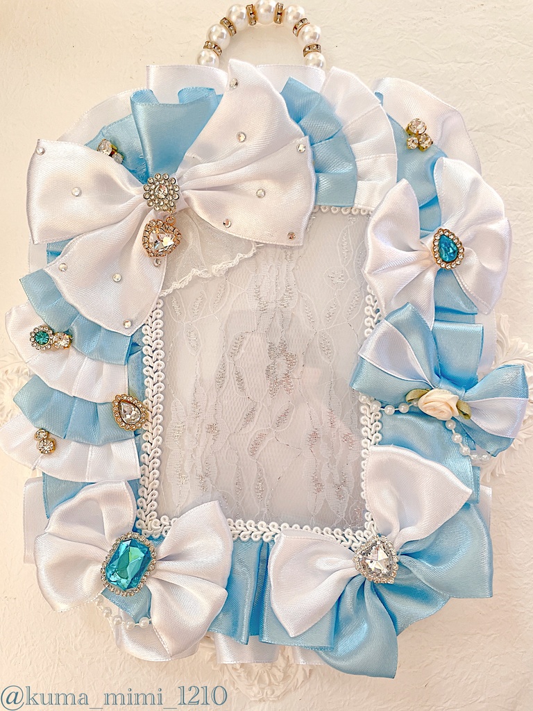 ❤︎キラキラカードケース【237】B7❤︎硬質ケース❤︎硬貨ケース❤︎トレカケース❤︎硬化ケース❤︎硬質ケースデコ❤︎硬貨ケースデコ❤︎ブロマイド❤︎トレカデコ❤︎くまのみみ