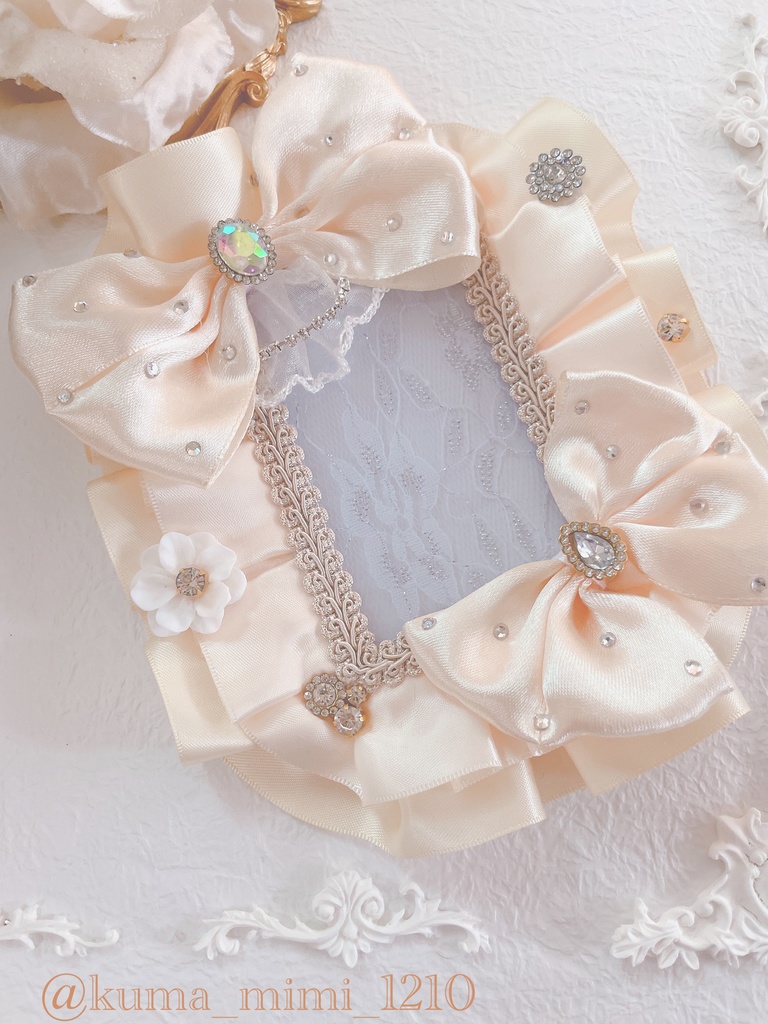 ❤︎キラキラカードケース【241】B8❤︎硬質ケース❤︎硬貨ケース❤︎トレカケース❤︎硬化ケース❤︎硬質ケースデコ❤︎硬貨ケースデコ❤︎ブロマイド❤︎トレカデコ❤︎くまのみみ