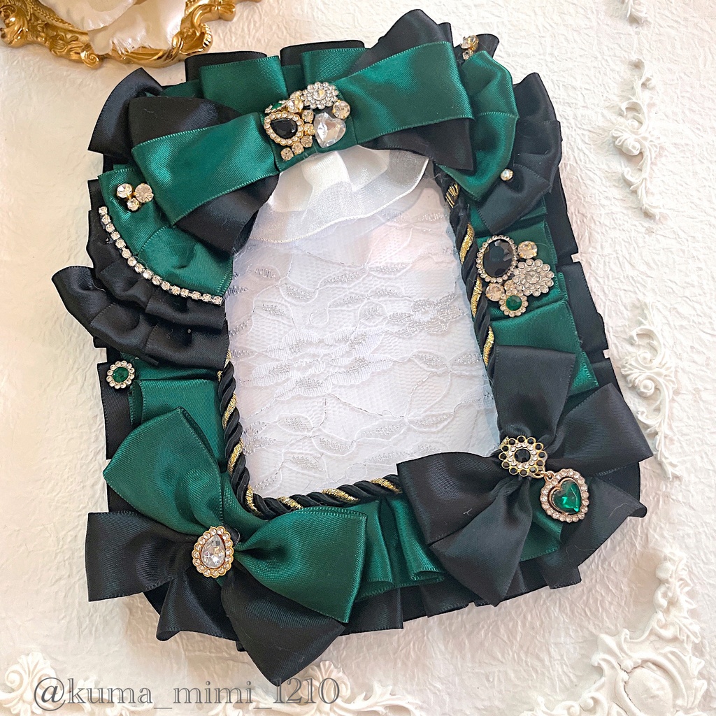 ❤︎キラキラカードケース【242】B7❤︎硬質ケース❤︎硬貨ケース❤︎トレカケース❤︎硬化ケース❤︎硬質ケースデコ❤︎硬貨ケースデコ❤︎ブロマイド❤︎トレカデコ❤︎くまのみみ