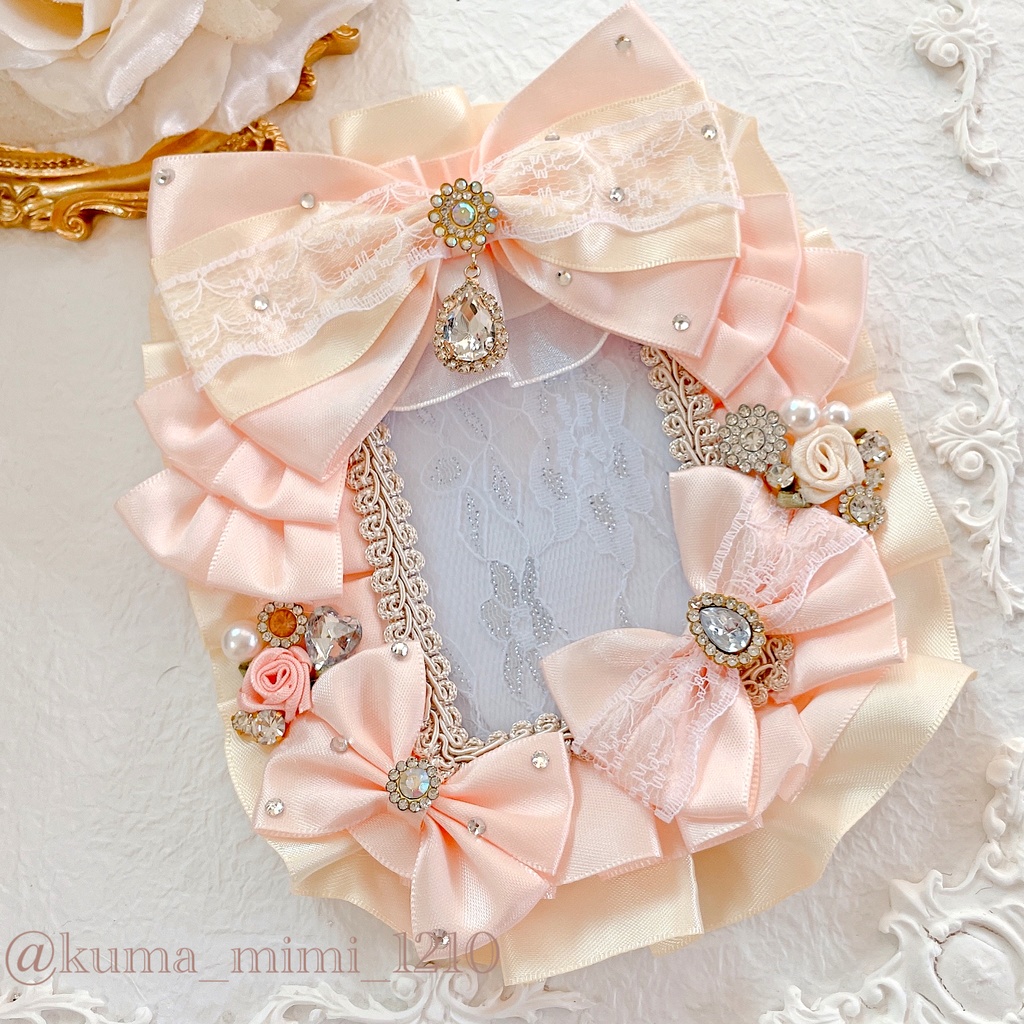 ❤︎キラキラカードケース【199】B8❤︎硬質ケース❤︎硬貨ケース❤︎トレカケース❤︎硬化ケース❤︎硬質ケースデコ❤︎硬貨ケースデコ❤︎ブロマイド❤︎トレカデコ❤︎くまのみみ