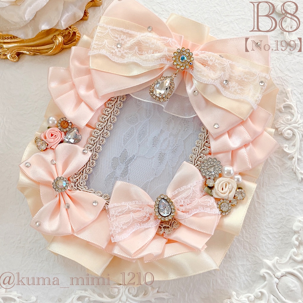 ❤︎キラキラカードケース【199】B8❤︎硬質ケース❤︎硬貨ケース❤︎トレカケース❤︎硬化ケース❤︎硬質ケースデコ❤︎硬貨ケースデコ❤︎ブロマイド❤︎トレカデコ❤︎くまのみみ