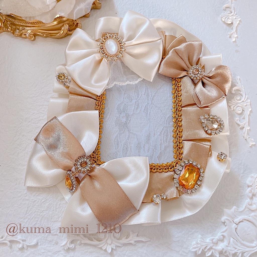 【246】硬貨ケース デコ❀硬質ケース デコ❀トレカケース デコ︎︎✿くまのみみ