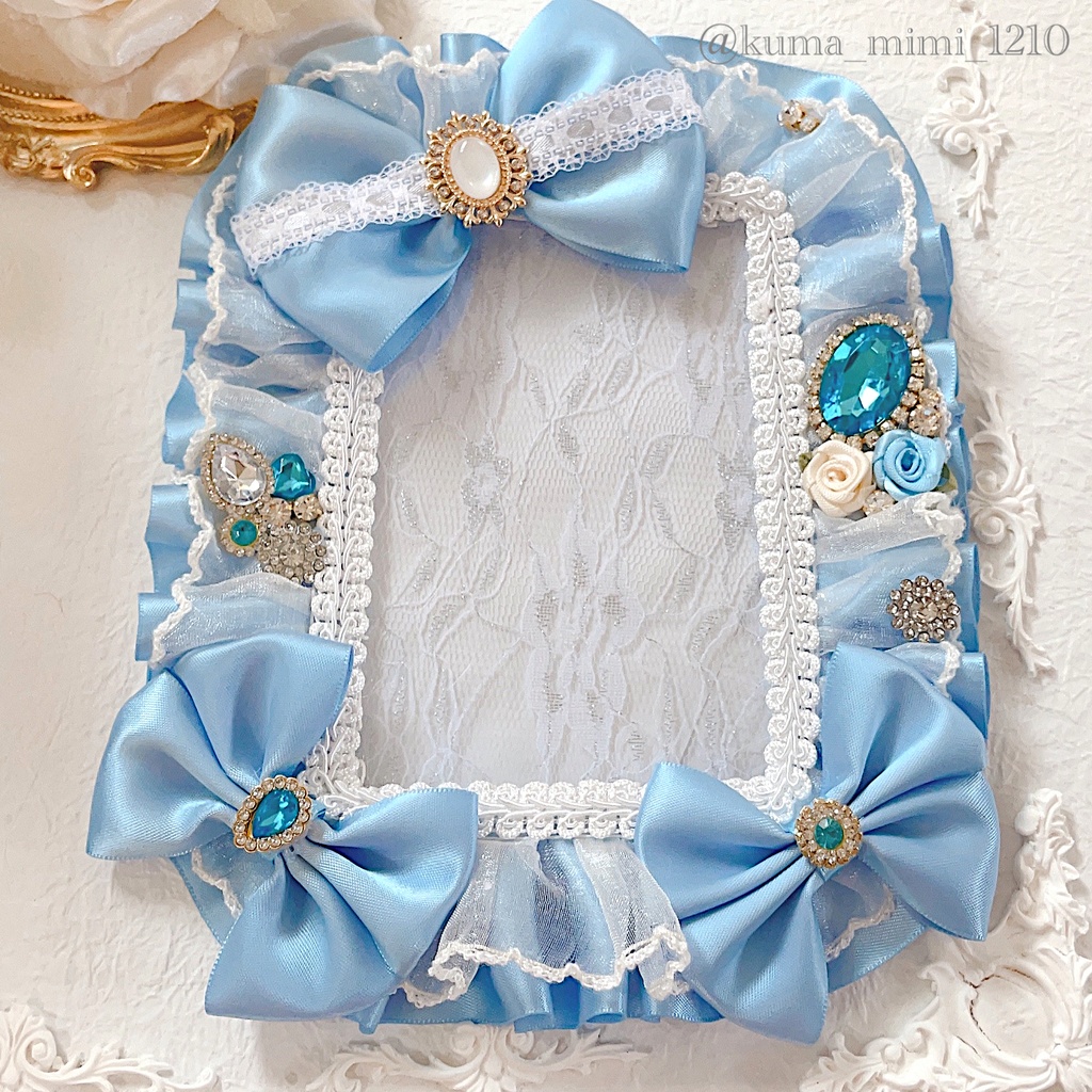 【252】硬貨ケース デコ❀硬質ケース デコ❀トレカケース デコ︎︎✿くまのみみ