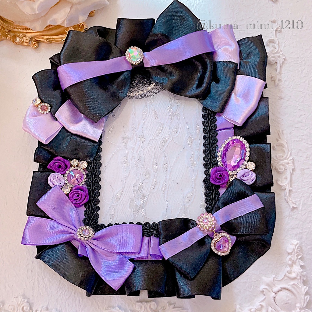 【254】硬貨ケース デコ❀硬質ケース デコ❀トレカケース デコ︎︎✿くまのみみ