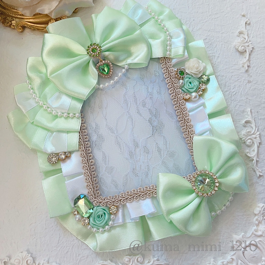 【255】硬貨ケース デコ❀硬質ケース デコ❀トレカケース デコ︎︎✿くまのみみ